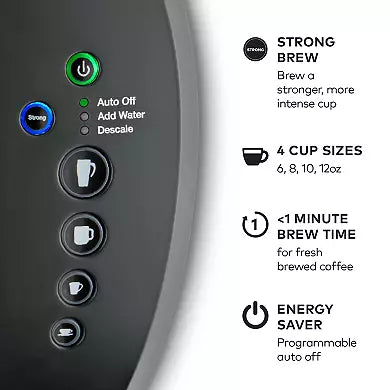 Coffee Maker with Strength Control