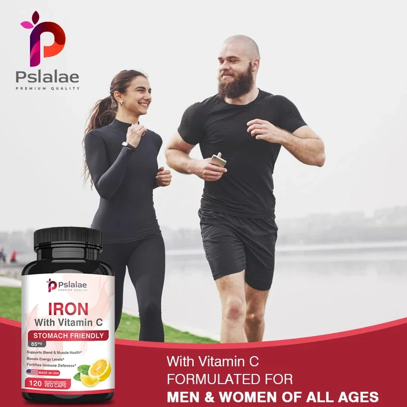4-in-1 Calcium Supplement for Women & Men – Bone & Heart Health Support with Vitamin D3, K2 & Iron, Boosts Immunity & Energy