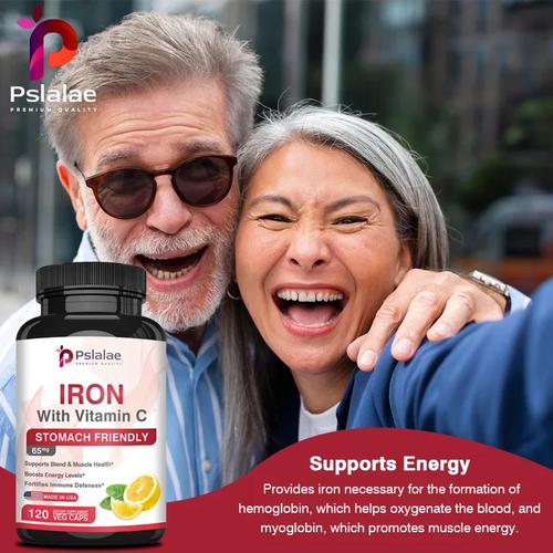 4-in-1 Calcium Supplement for Women & Men – Bone & Heart Health Support with Vitamin D3, K2 & Iron, Boosts Immunity & Energy