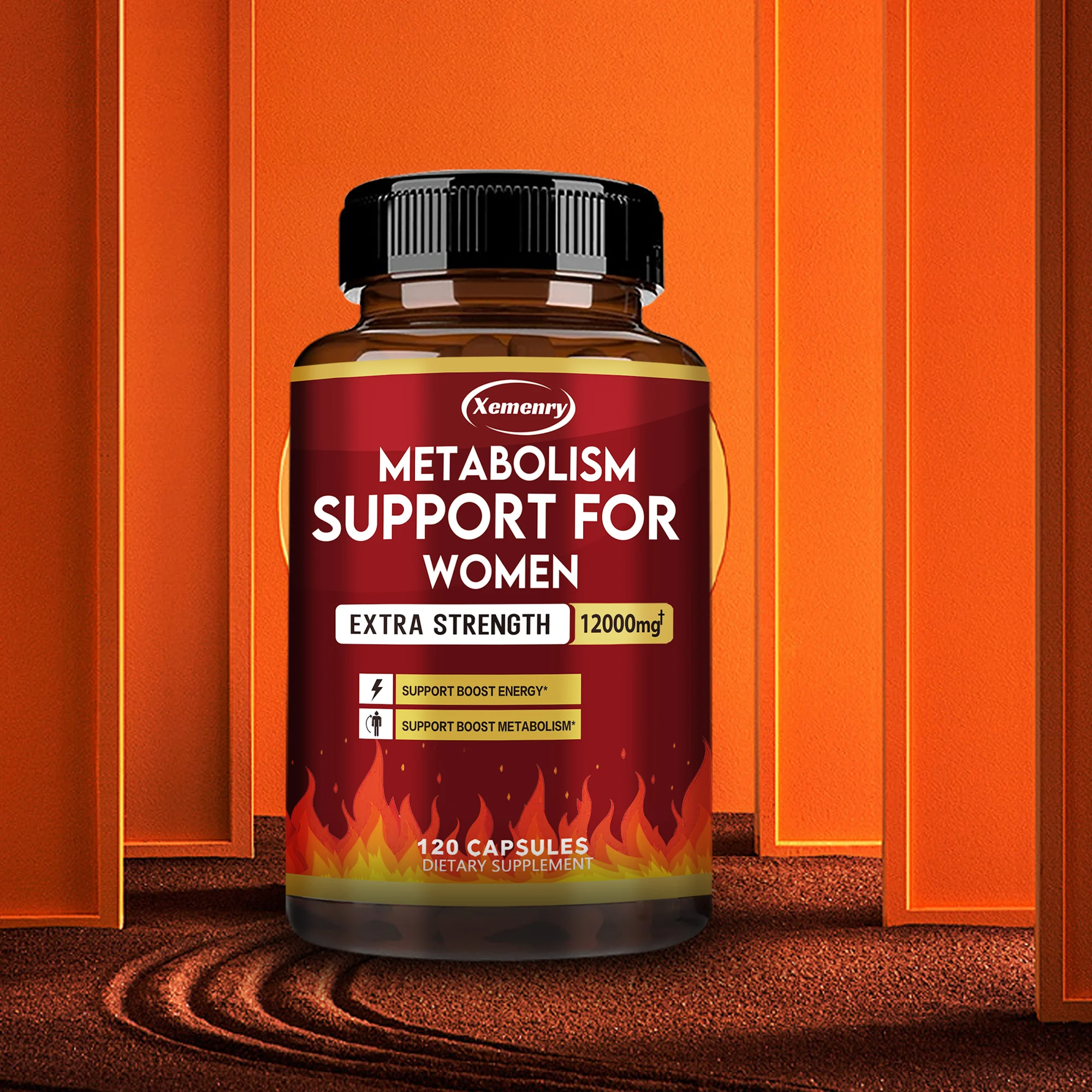 4-in-1 Calcium Supplement with Vitamin D3 & K2 – Bone Strength, Heart Health & Immune Support for Women & Men – 120 Capsules