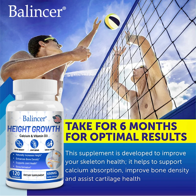 4-in-1 Calcium Supplement with Vitamin D3 & K2 for Bone Strength, Growth & Heart Health – Bone Density Support for Adults & Teens