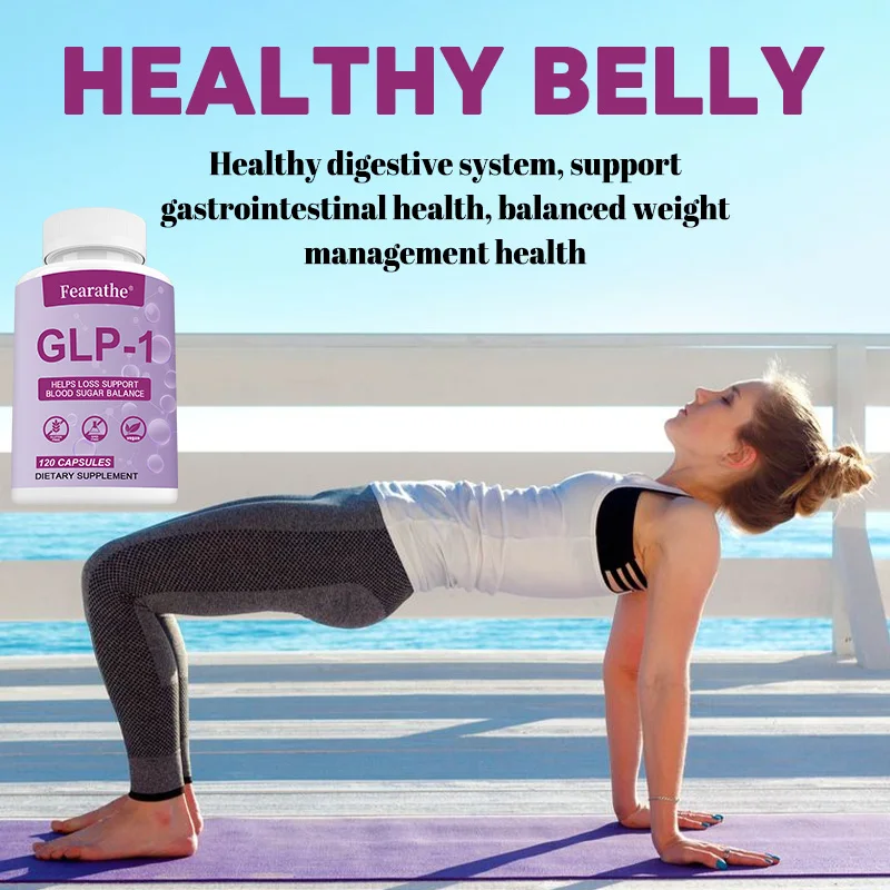 4-in-1 GLP-1 Metabolism & Blood Sugar Support Supplement with Berberine, Green Tea Extract, Chromium & Gymnema — Supports Weight Management, Energy, and Sugar Balance — 120 Capsules