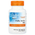Doctor’s Best – Fully Active Vitamin B12 (Methylcobalamin), 1500 mcg, 180 Veggie Capsules