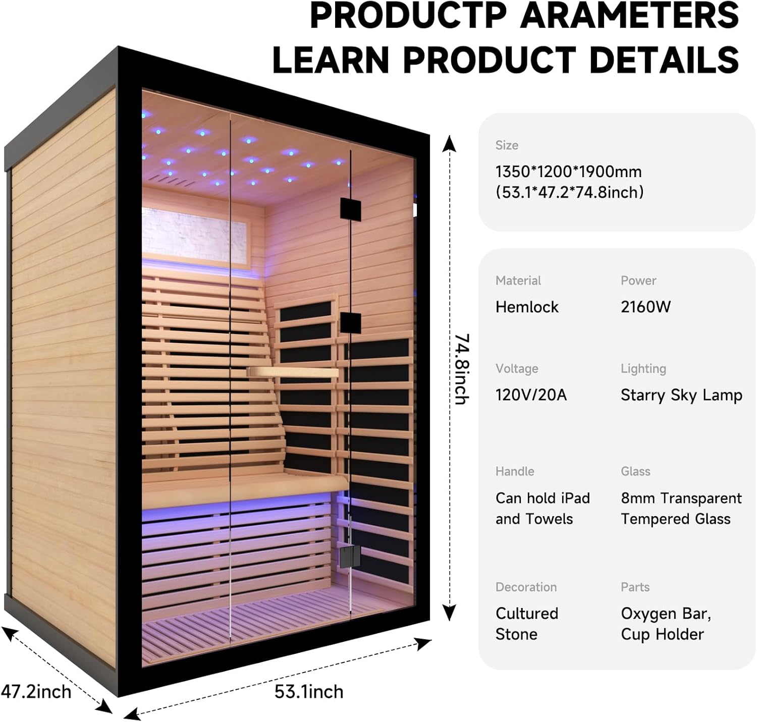 Saunas Home Canadian Hemlock Indoor