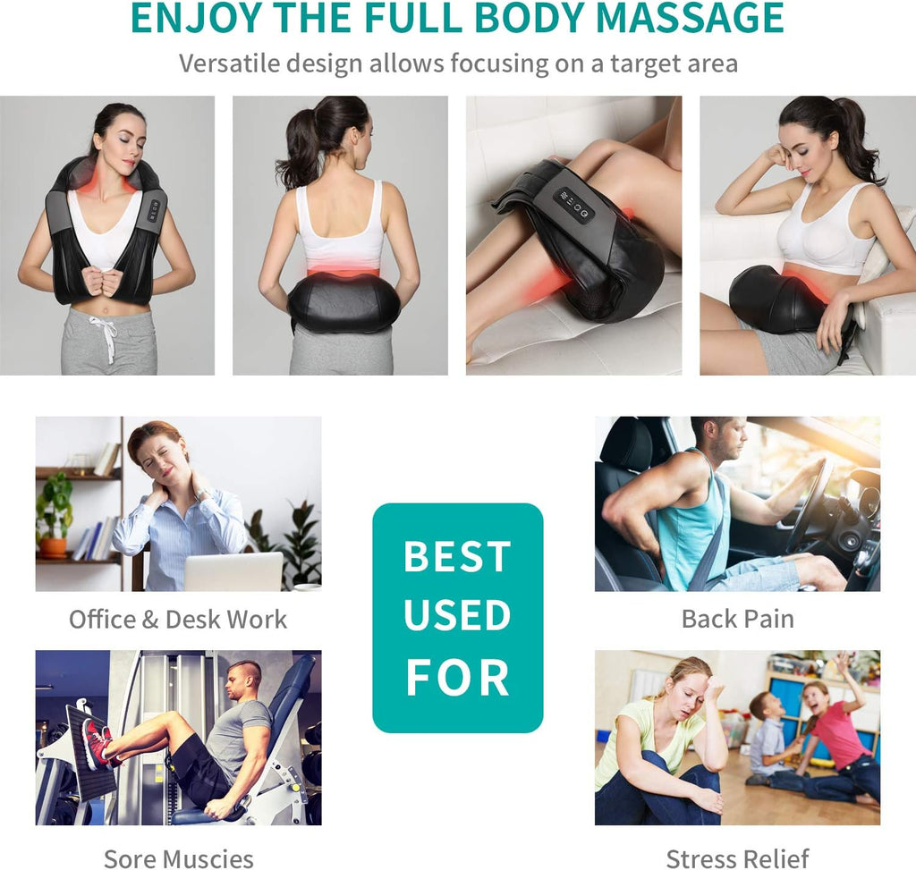 Nekteck™ 3D Shiatsu Neck & Back Massager