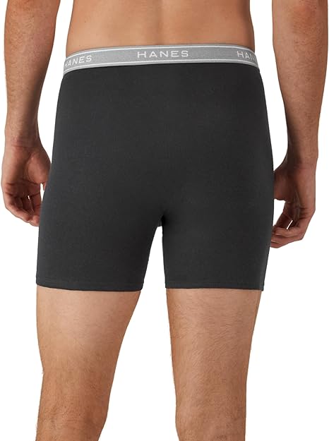 Hanes Men's Boxer Briefs, Cool Dri Moisture-Wicking Underwear, Cotton No-Ride-up for Men, Multi-Packs