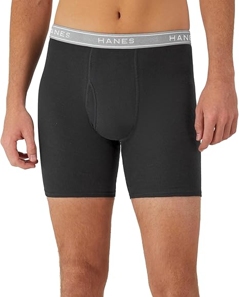 Hanes Men's Boxer Briefs, Cool Dri Moisture-Wicking Underwear, Cotton No-Ride-up for Men, Multi-Packs