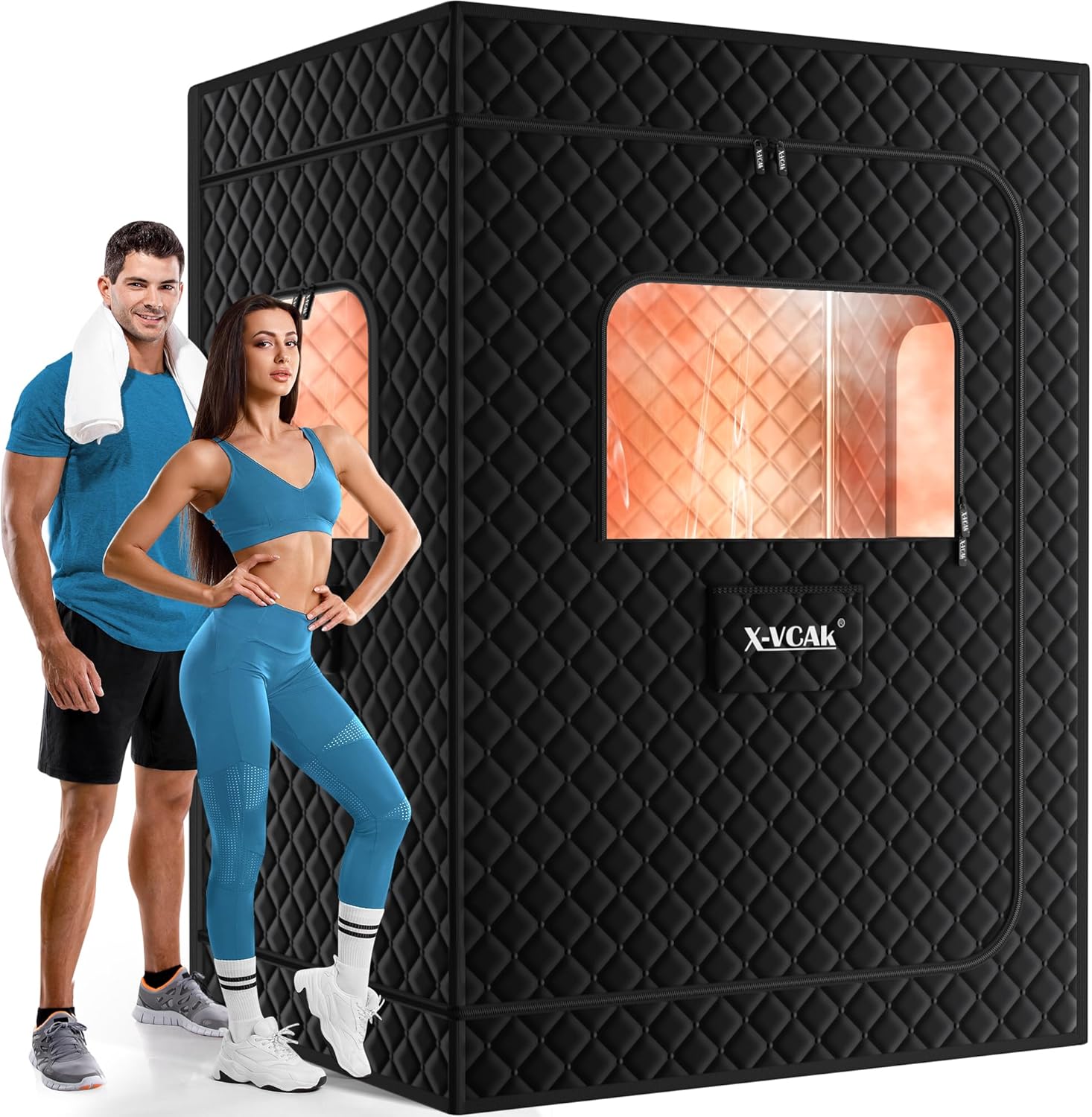 Portable Steam Sauna Tent with 2 Steamers