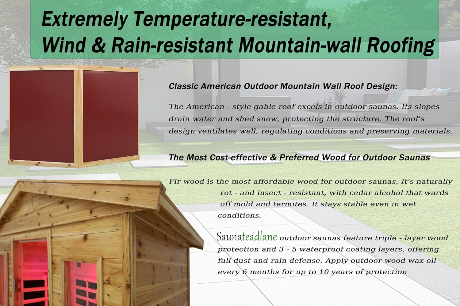 Outdoor Far Infrared Sauna 4-Person