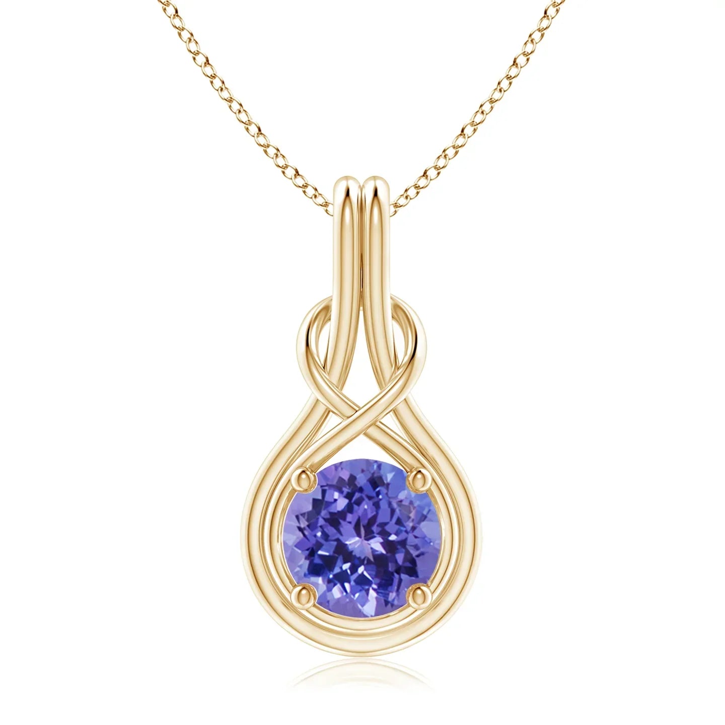 Solitaire Infinity Knot Pendant