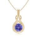Solitaire Infinity Knot Pendant