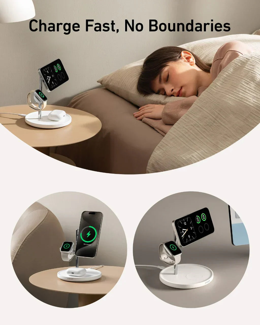 Anker MagGo Wireless Charging Station (3-in-1 Stand)