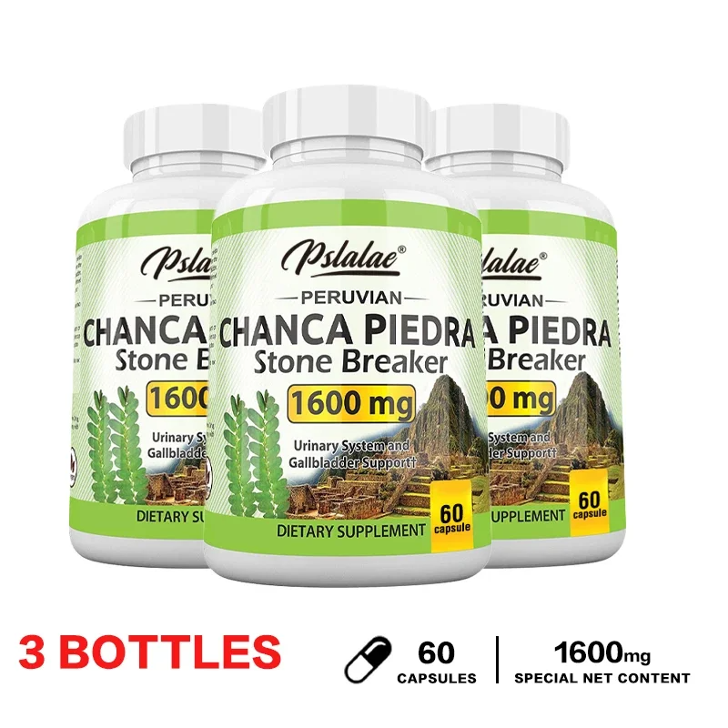 Chanca Piedra Kidney Cleanse Supplement – 1600mg Stone Breaker Formula for Kidney & Gallbladder Support | Natural Detox & Urinary Tract Health