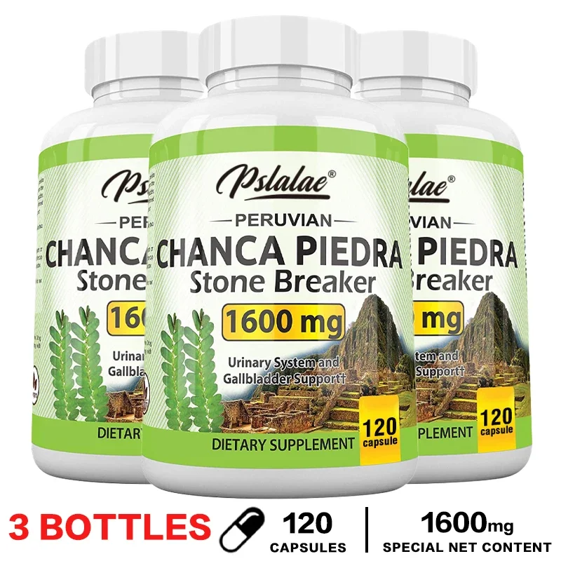 Chanca Piedra Kidney Cleanse Supplement – 1600mg Stone Breaker Formula for Kidney & Gallbladder Support | Natural Detox & Urinary Tract Health