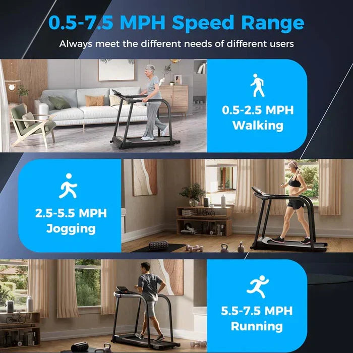 Recovery Fitness Exercise Machine - Walking Treadmill for Senior