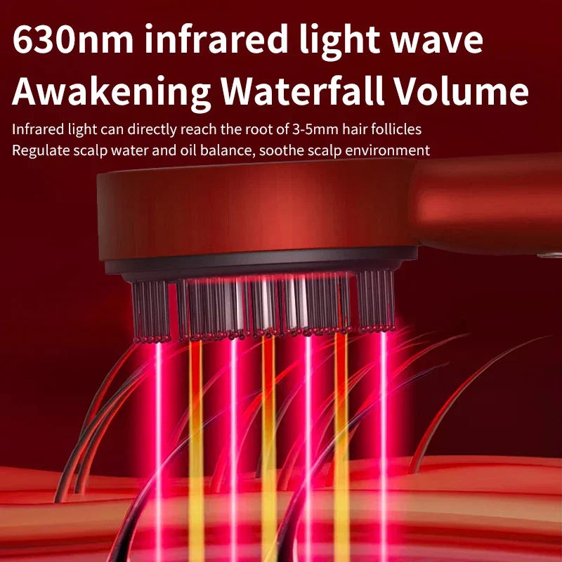 Electric Hair Regrowth Brush with Infrared Light