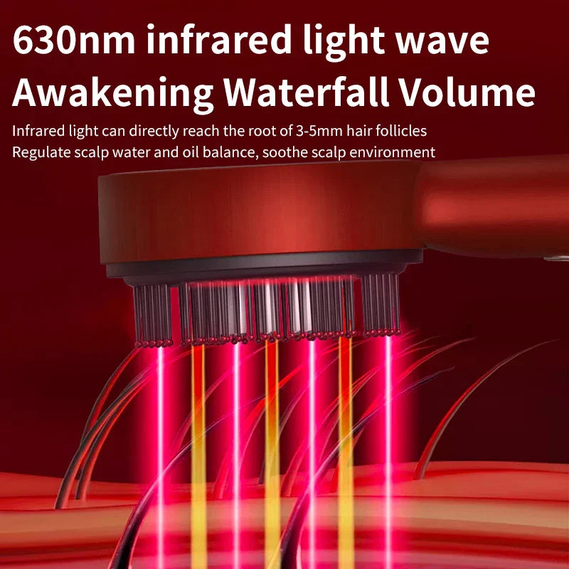 Electric Hair Regrowth Brush with Infrared Light