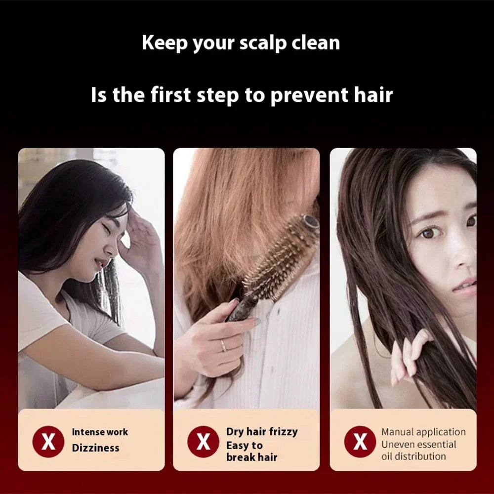 Electric Hair Regrowth Brush with Infrared Light