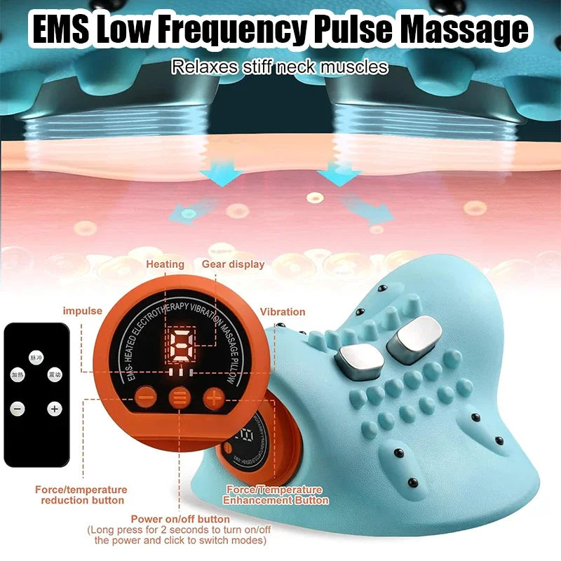 Electric Cervical Neck & Shoulder Massager with Traction Support – Lyra