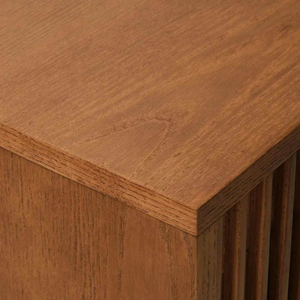 Astrid 70" MCM Slatted Media Console