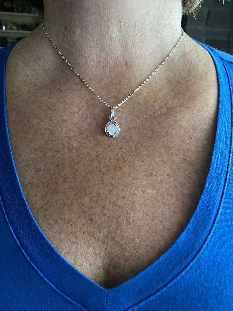 Solitaire Infinity Knot Pendant